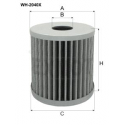 Wkład filtra oleju hydraulicznego WH 2040x - Zamienniki: WH-33-40-10AX, HY27023, OH700/5